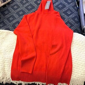 French connection, new with tags red turtle neck